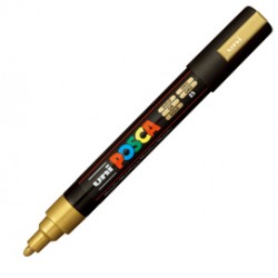Marcatore uni posca pc5m p. Media 1,8-2,5 mm oro
