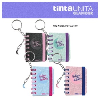 Mini Notes Portachiavi Tinta Unita Glamour - Fantasie