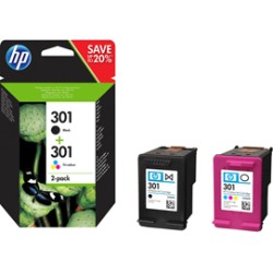 Multipack Cartucce HP 301 nero + colore