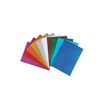 Gomma Crepp Carta Eva Foam Glitterata 2mm Confezione da...