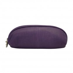 Astuccio lady donna con zip in ecopelle colori grigio, viola, verde