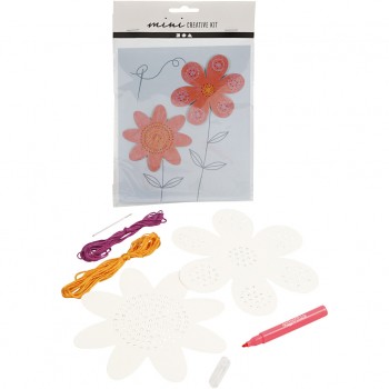 Mini kit creativo, fiori, 1 set