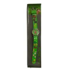 Orologio da polso analogico Kids Watch - Verde con animali fattoria