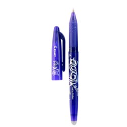 Penna cancellabile con tappo Pilot Frixion blu