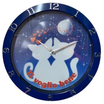 Orologio da muro con Gatti - Ti voglio bene