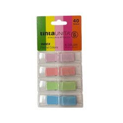 Segnapagina 12mmx45mm 4 colori Pastel - Cf.40pz