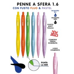 Penna Tinta Unita punta 1.6 I'm Blue fusto colore fluo/pastel(1 PEZZO)