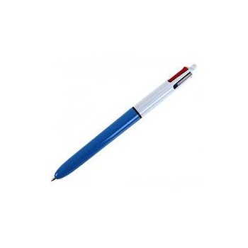 Penna a sfera a scatto Bic - 4 colori