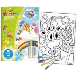 Maxi Pagine da Colorare Uni Creatures con Pennarelli Crayola Mini Kids
