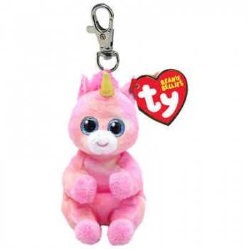Peluche Ty con gancio - Unicorno rosa