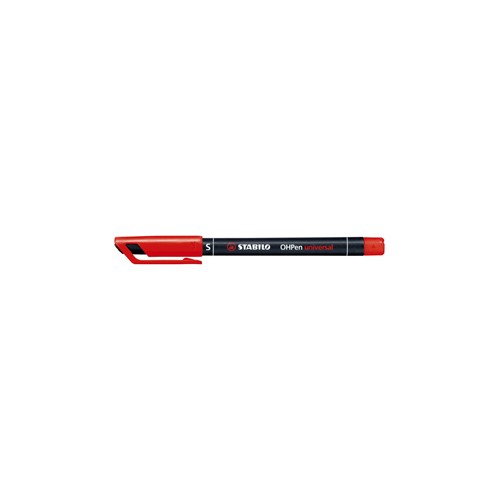 Pennarello stabilo ohpen 841 permanente superfine rosso