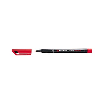 Pennarello stabilo ohpen 842 permanente fine rosso