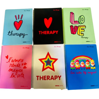 Maxi Quaderno A4 80 gr 4mm Spiralato - LoveTherapy -...