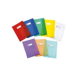 Coprimaxi copertina copriquaderno A4 blu semitrasparente con etichetta portanome