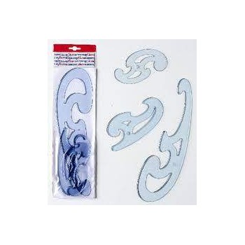 Curvilinee in plastica Confezione da 3 pezzi