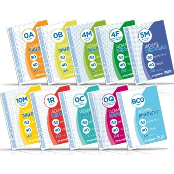 Ricambi forati a5 5mm 80gr quaxima 40fg 80grrinforzati(1...