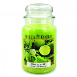 Price's Candle Giara grande - Lime & Basil