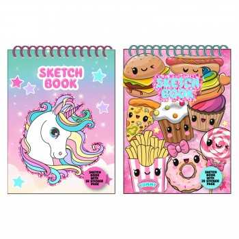 Schetch book A5 con spirale - Unicorno