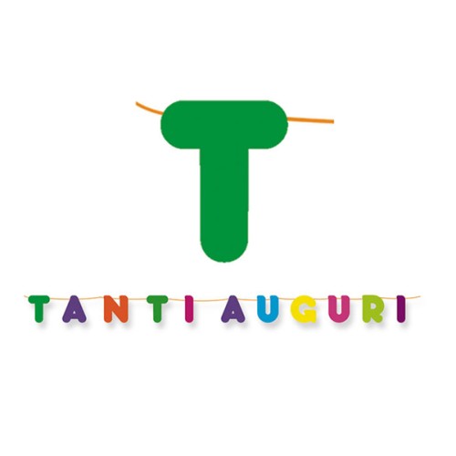 Festone scritta Tanti Auguri 6mt