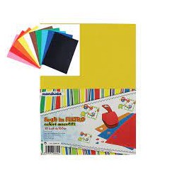 Fogli in feltro colori assortiti . Cf.10pz