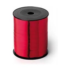 Rotolo nastro per confezioni regalo 10mm x 250mt Rosso metallizzato