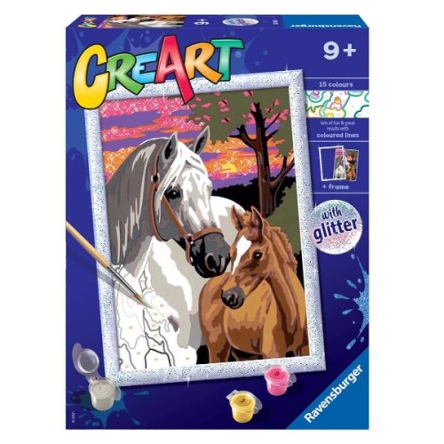 Creart Cavalli con glitter - Dipingere con i...