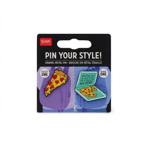 Set di 2 Spille in Metallo Smaltato - Pin Your...