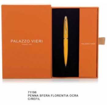 Penna a sfera Florentia in box fusto ocra