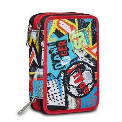 Astuccio 3 zip SJ Gang Firegoal Boy