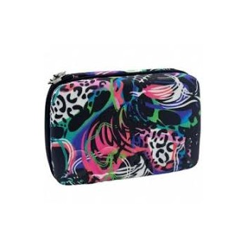 Astuccio corredo maxi zip Comix Flash Poppy multicolor