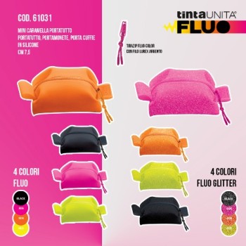Mini pochette caramella portatutto Tinta Unita Luxury Fluo