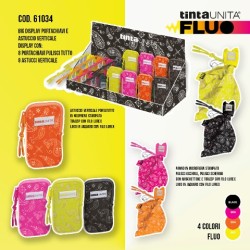 Portachiavi con panno in microfibra Tinta Unita Luxury Fluo colori assortiti