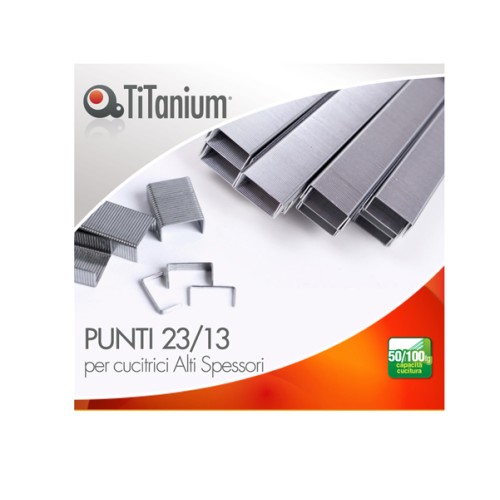 Punti alti spessori 23/13 per cucitrice