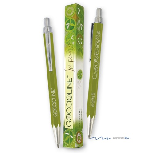 La penna GO con scatolina gioiello colore verde