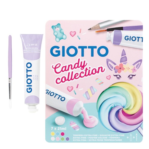Tempere a tubetto da 21ml Giotto Candy...