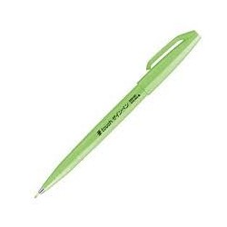 Penna Brush Sign Pentel Fluorescent Green