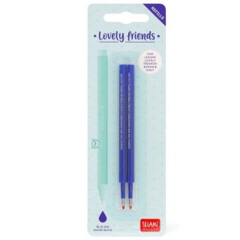 Set 2 Refill per penna gel Lovely Friends inchiostro Blu...