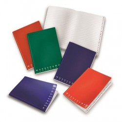 Rubrica quaderno formato a5 copertina morbida formato a5 monocromo colori assort