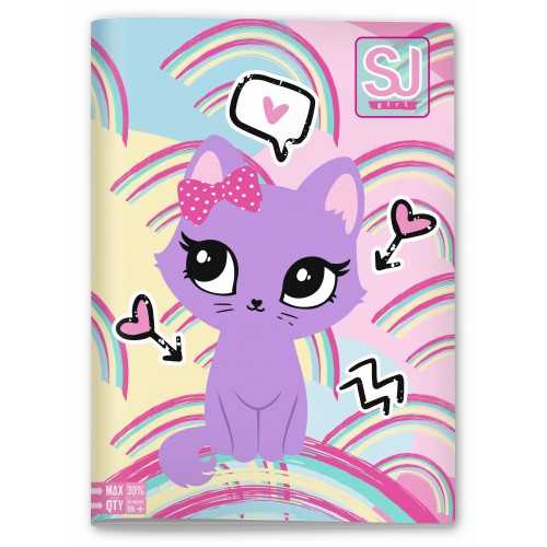 Maxi Quaderno A4 SJ Animali Girl Quadretti Medi...
