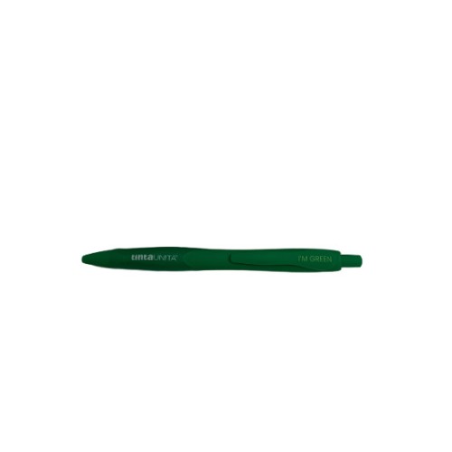 Penna a scatto I'm Green Tinta Unita colore verde