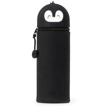 Astuccio 2 in 1 in morbido silicone Kawaii Pinguino Legami
