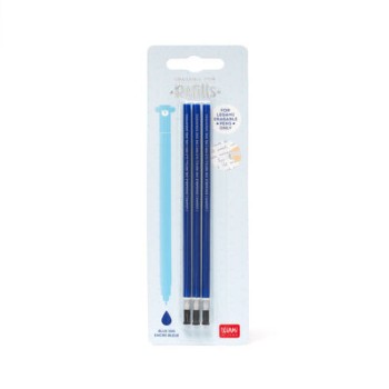 Set da 3 Refill per Penne Cancellabili Legami Colore Blu