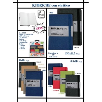 Rubrica Tinta Unita formato 15,5x21,5cm