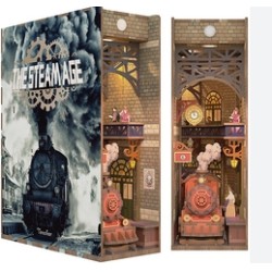 The Steam Age 3D Puzzle book nook 164 pezzi