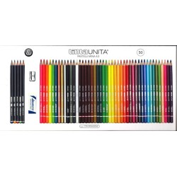 Pastelli Tinta Unita in confezione in latta 52 pezzi