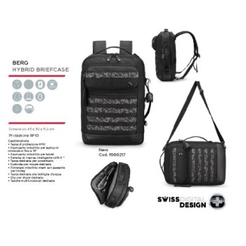Zaino Berg Hibrid Swiss Nero