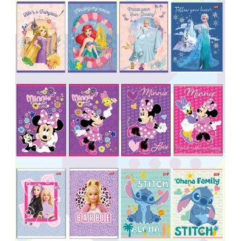 Maxi Quaderno A4 Disney Girl Quadretto Grande 10mm carta...