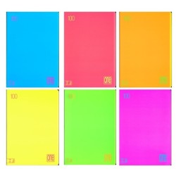 Maxi Quaderno A4 1R colori fluo 96 fogli One Color colori assortiti