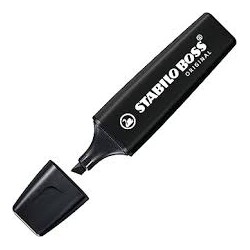Evidenziatore Stabilo Boss Nero Marker 70/46