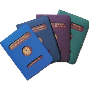 Portapassaporto Europeo in pvc serge con fustellatura...